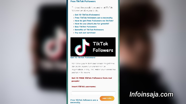 Cara Menggunakan Like4like.org Tiktok